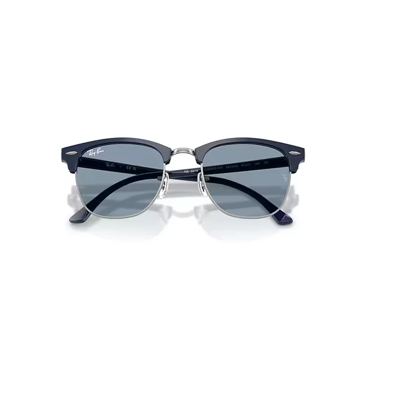 Clubmaster Classic Sunglasses Blue Frame Blue Lenses by Ray-Ban