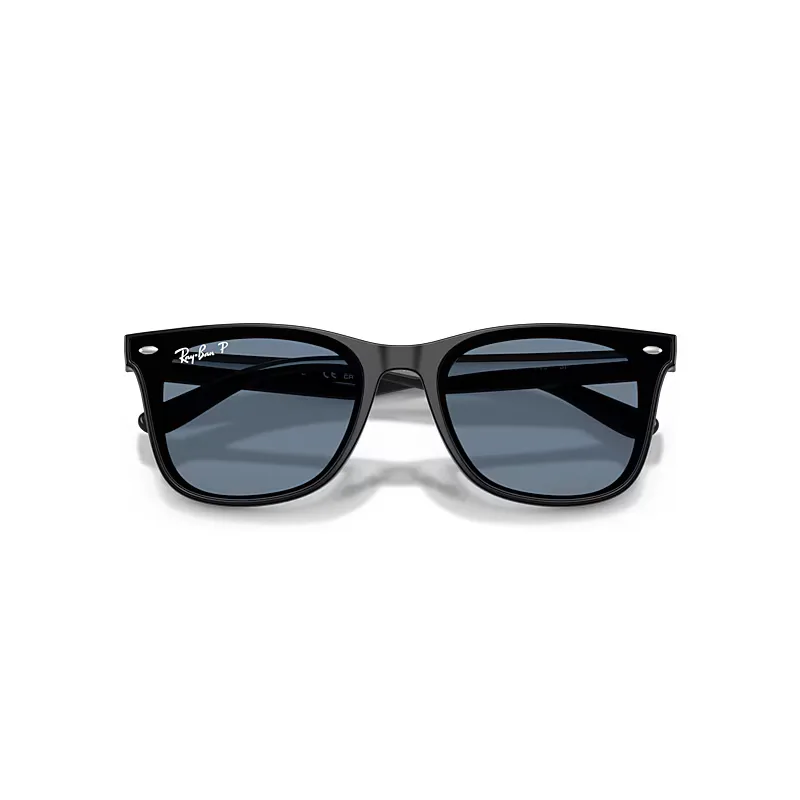 Rb4420 Sunglasses Black Frame Blue Lenses Polarized by Ray-Ban