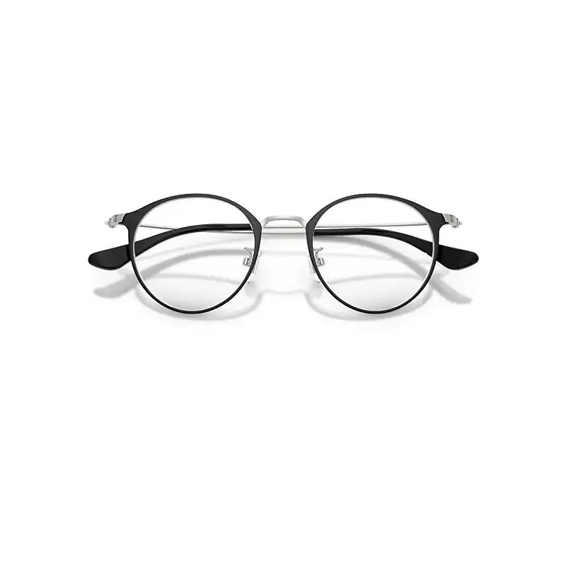 Rb6378 Optics Eyeglasses Silver Frame Transparent Lenses Polarized by Ray-Ban