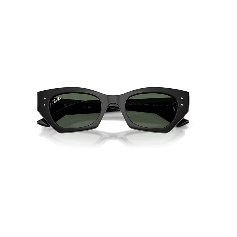 Zena Bio-Based Sunglasses Black Frame Green Lenses by Ray-Ban