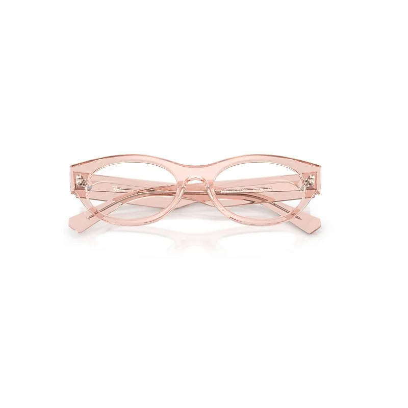 Rb5447 Optics Eyeglasses Transparent Pink Frame Transparent Lenses Polarized by Ray-Ban