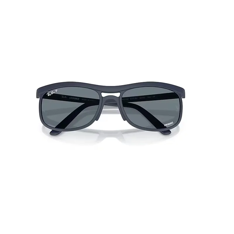 Rb4452 Polarized+ Lenses Liteforce Sunglasses Sand Dark Blue Frame Blue Lenses Polarized by Ray-Ban