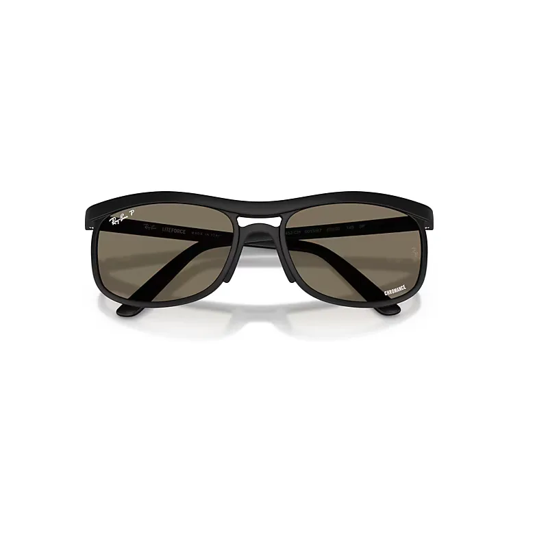 Rb4452 Polarized+ Lenses Liteforce Sunglasses Sand Black Frame Grey Lenses Polarized by Ray-Ban