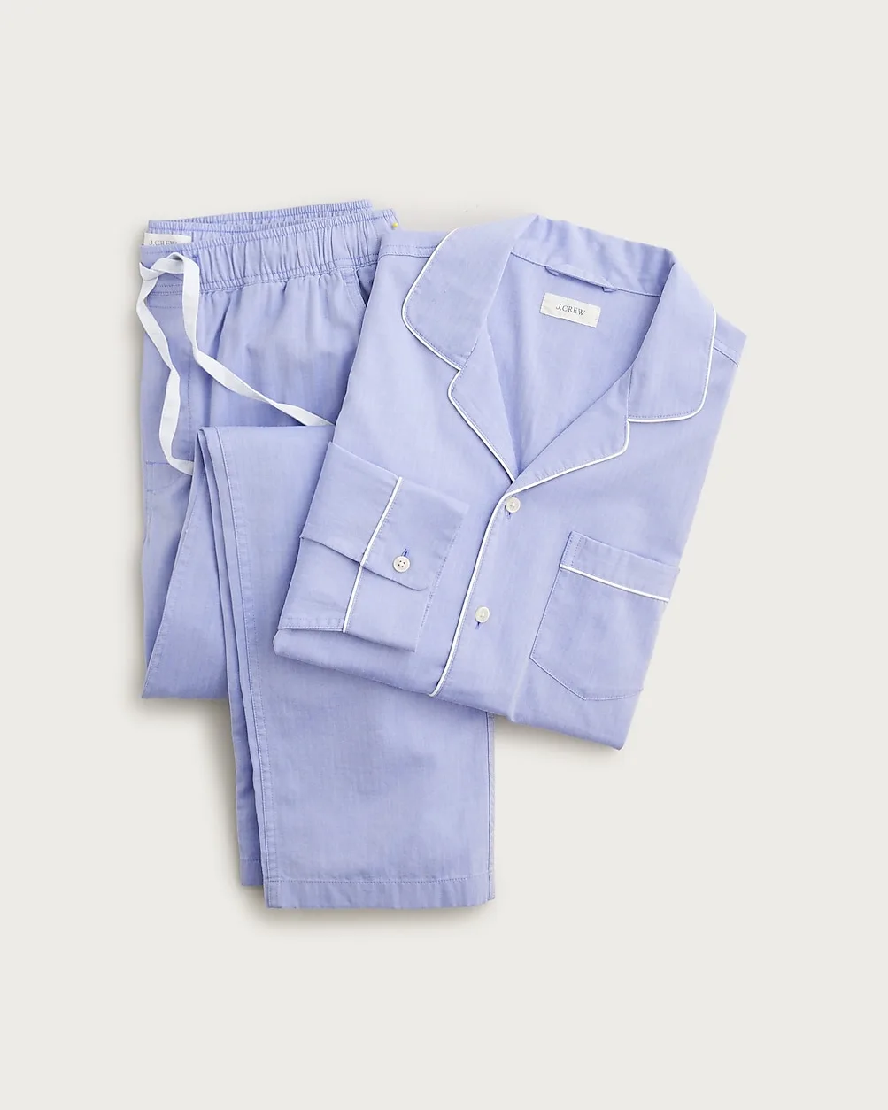 Pajama Set in Cotton Herringbone by J.Crew
