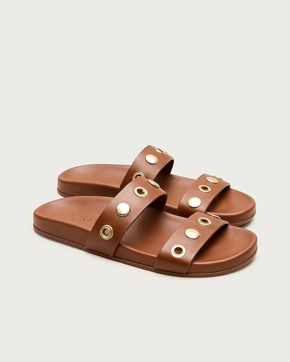 Kira Grommet Sandals in Leather