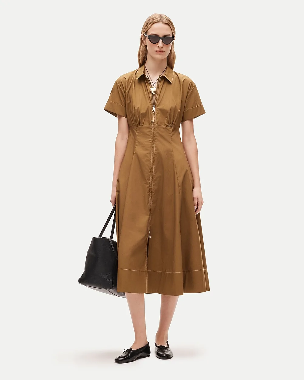 Arden Shirt-Dress in Cotton Poplin by J.Crew