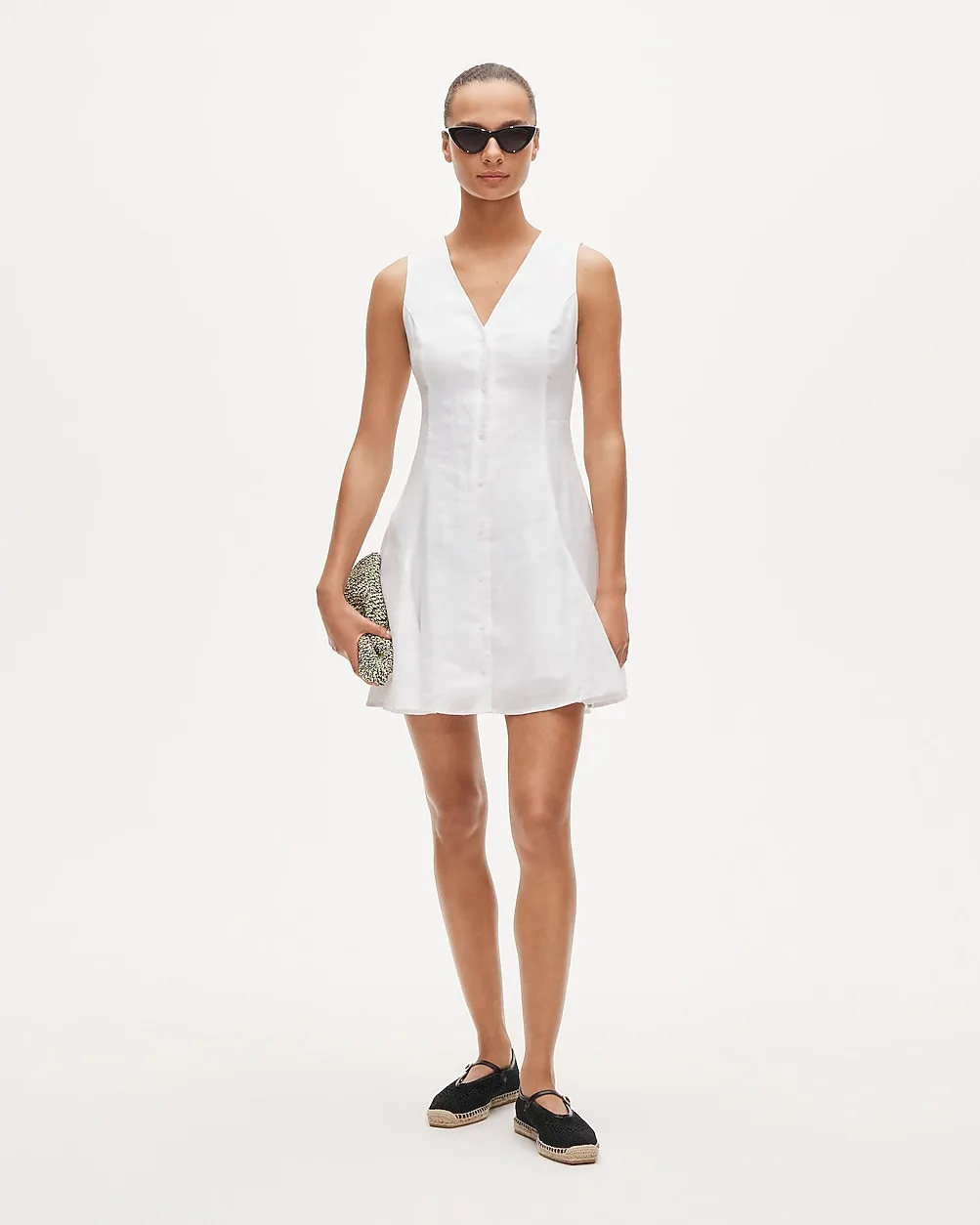 Mini Dress in Linen by J.Crew