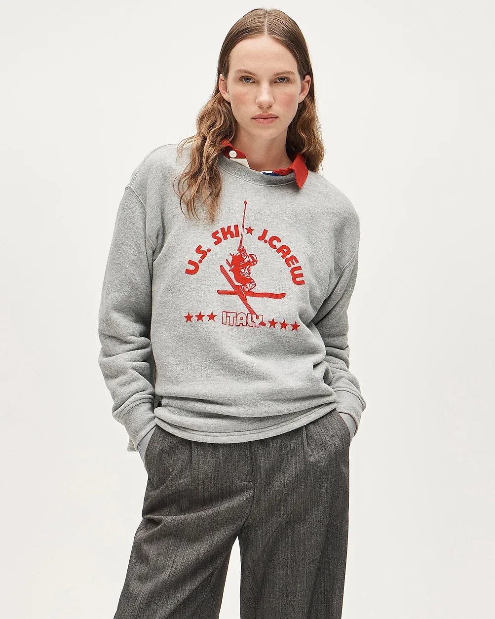U.S. Ski & Snowboard by J.Crew Heritage Terry Graphic Crewneck Sweatshirt by J.Crew