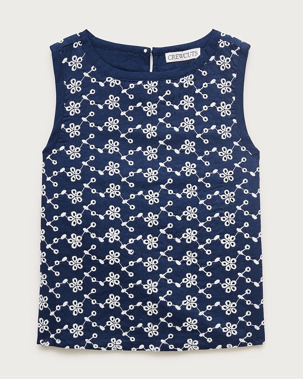 Eyelet Cross-Back Shell Top by J.Crew