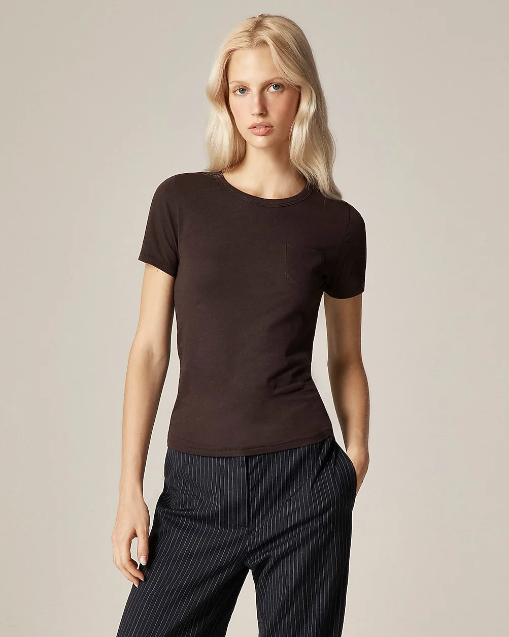 Alex Eagle x J. Crew Feather Jersey Pocket T-Shirt by J.Crew