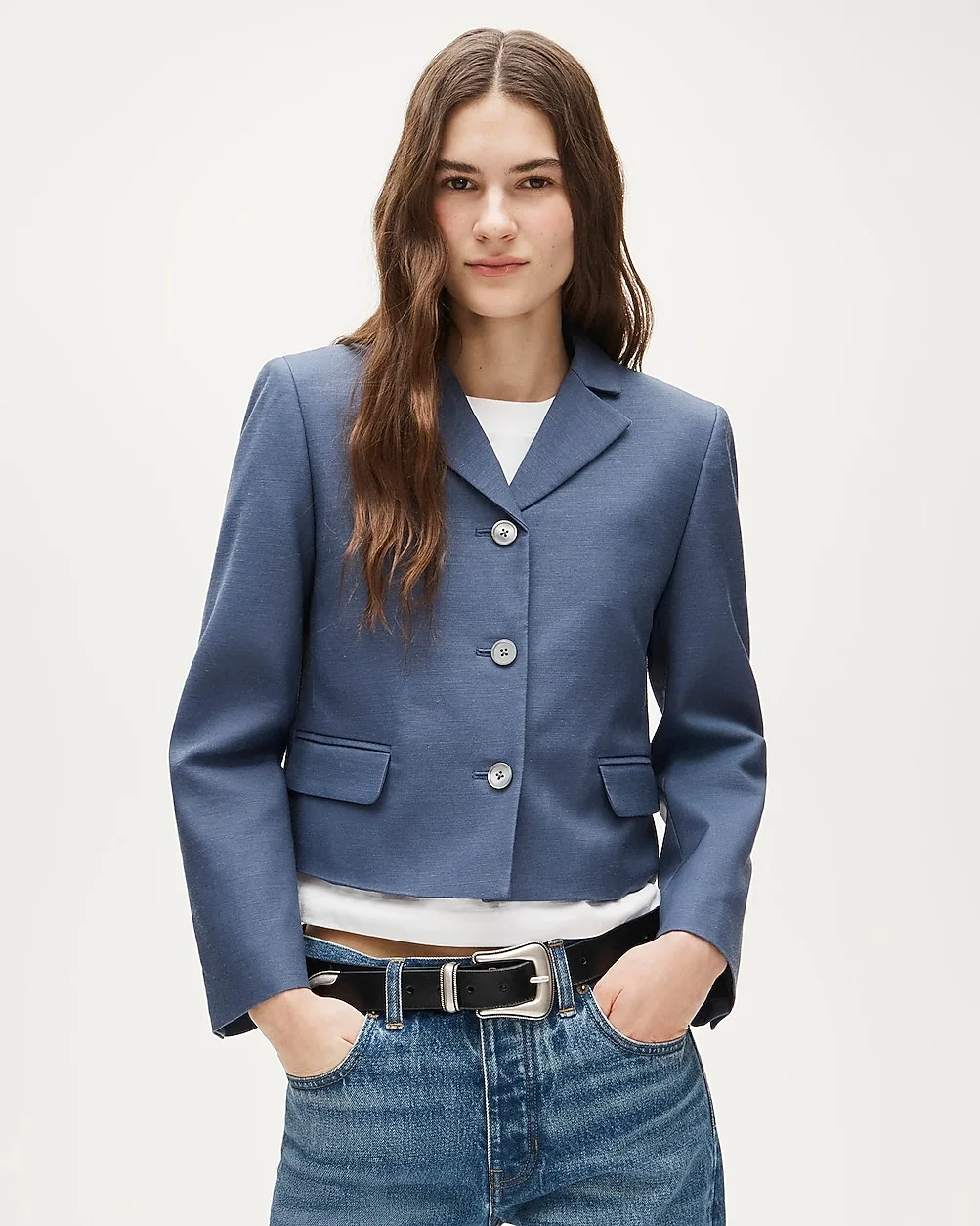 Lenore Lady Blazer in Gramercy Linen Blend by J.Crew