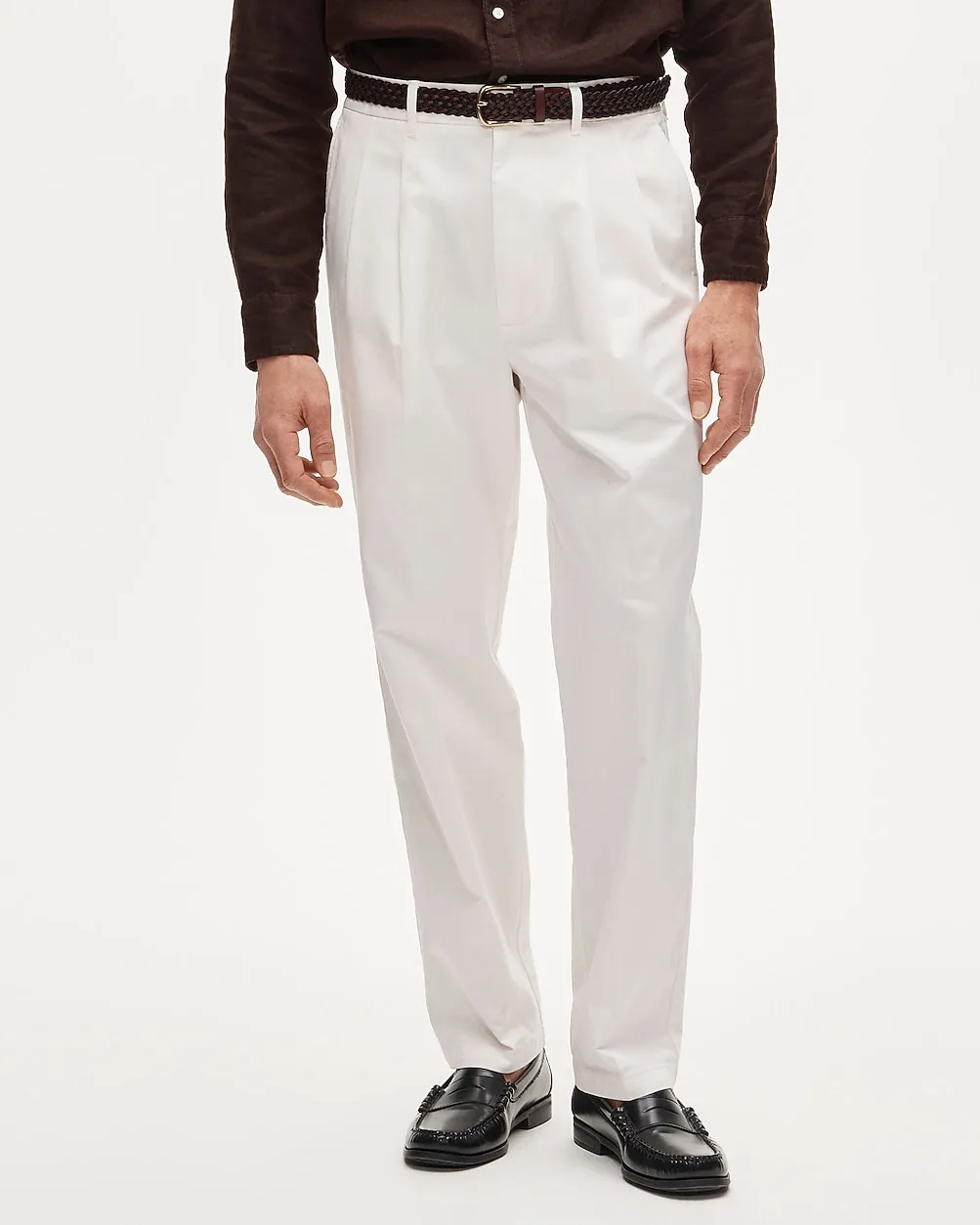 Relaxed-Fit Double-Pleated Nautical Trouser by J.Crew