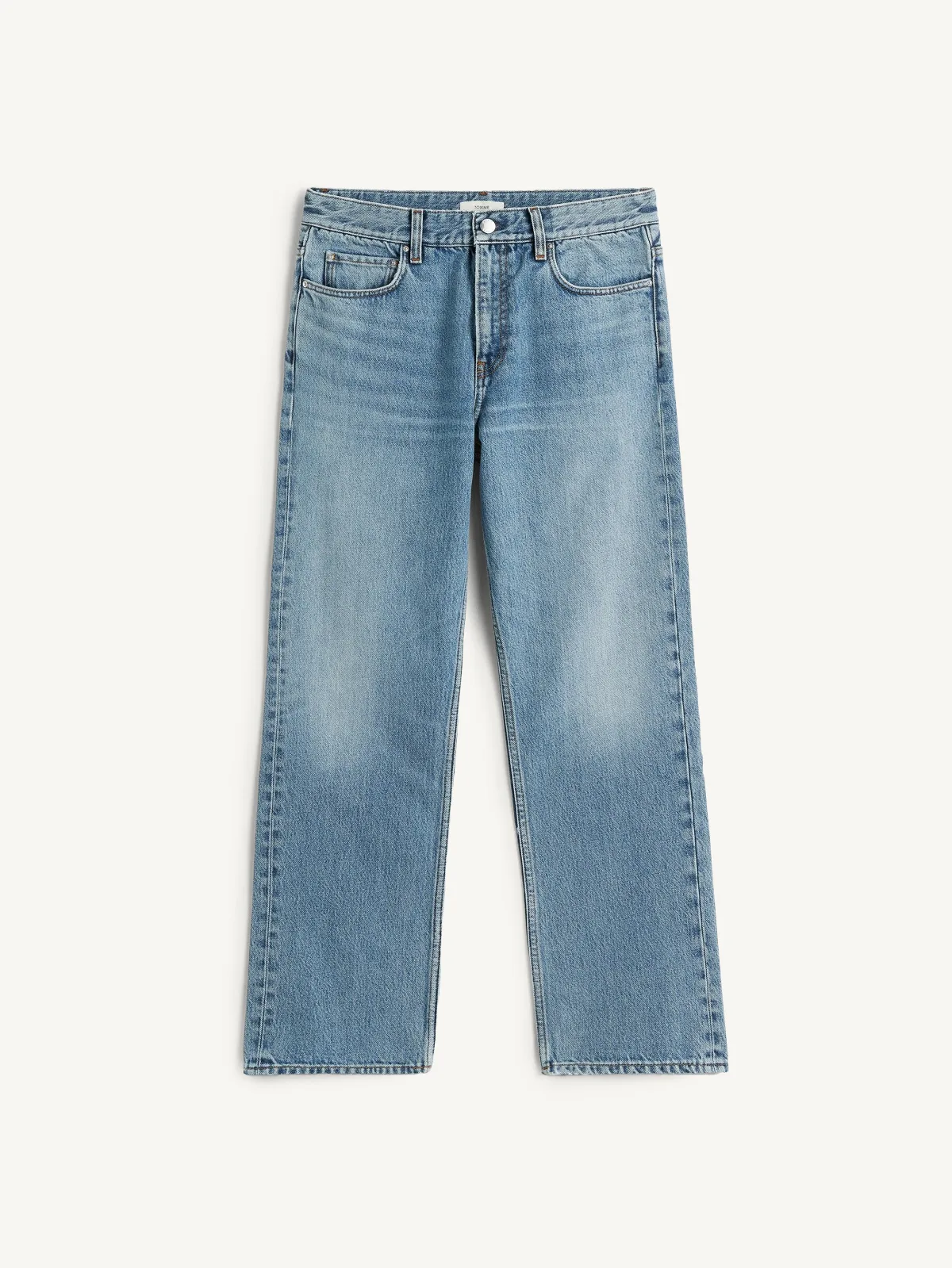 Low Straight Ankle Jeans by Toteme