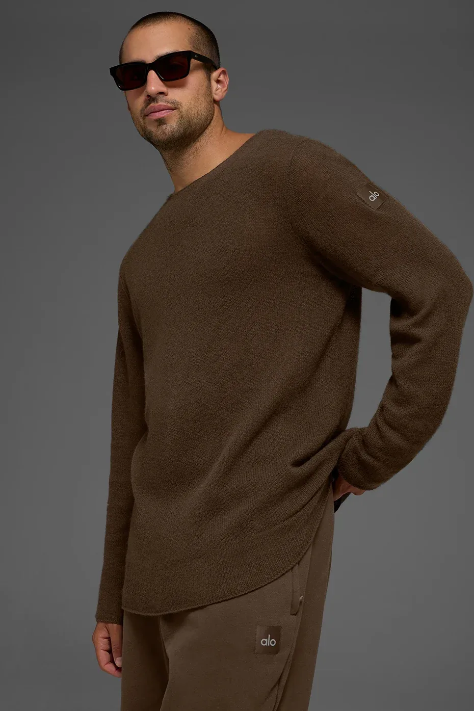 Cashmere Reform Long Sleeve Top by ALO