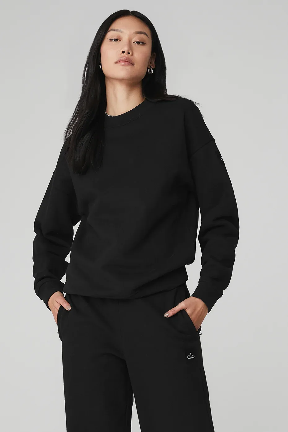 Renown Heavy Weight Crewneck Pullover Top by ALO