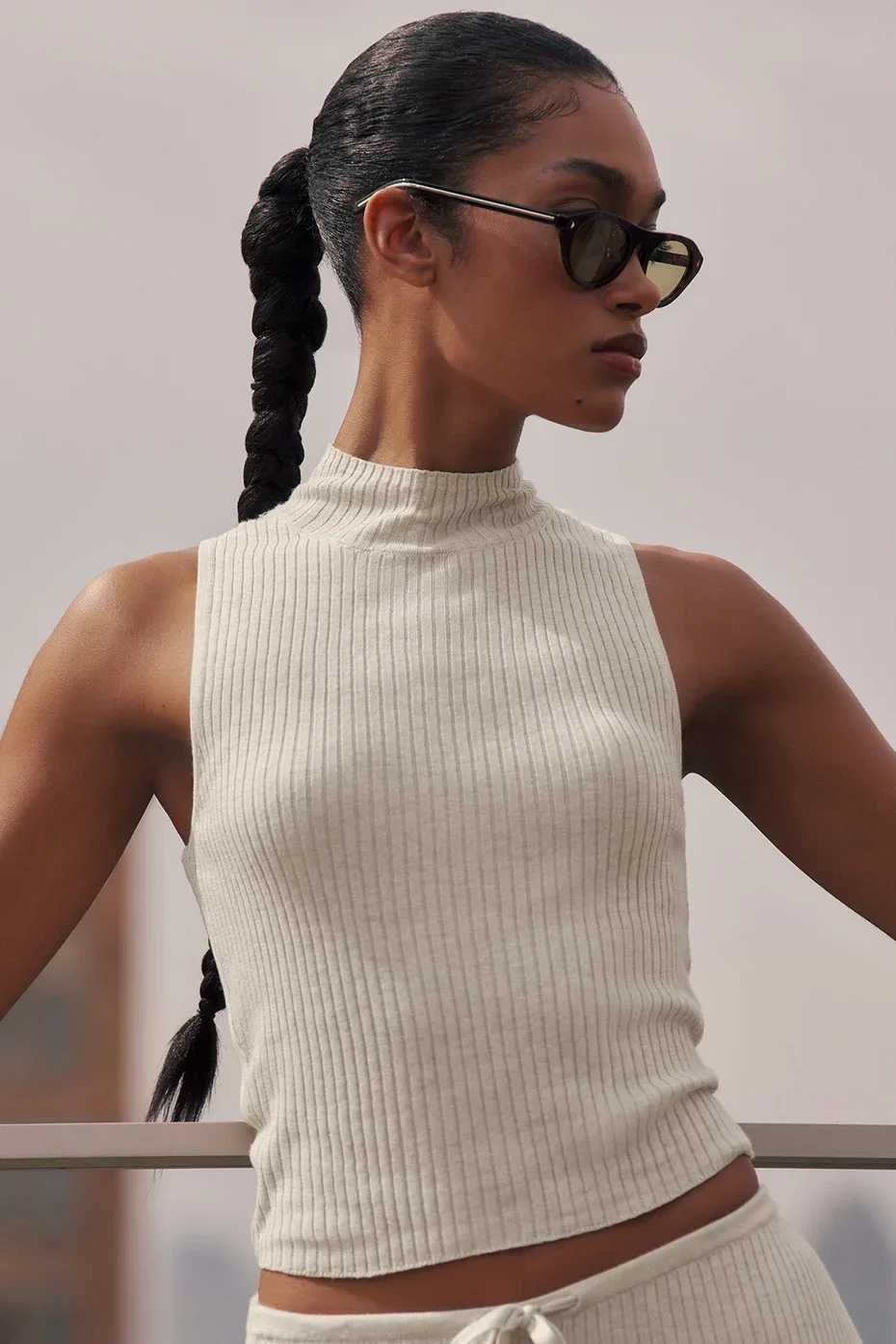 Sweater Knit Unwind Sleeveless Top by ALO