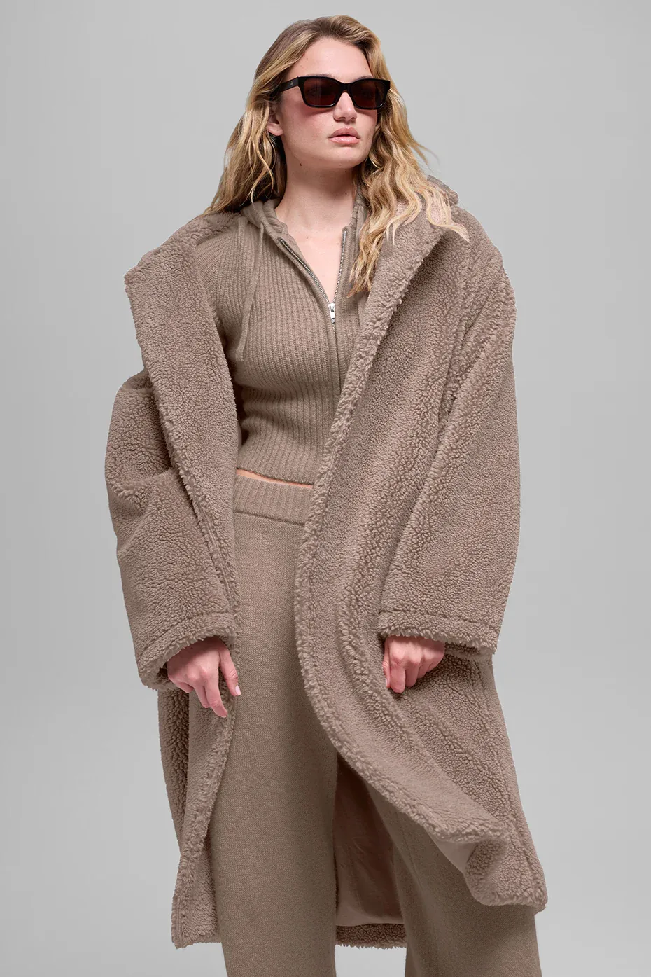 Oversized Sherpa Trench Jacket by ALO