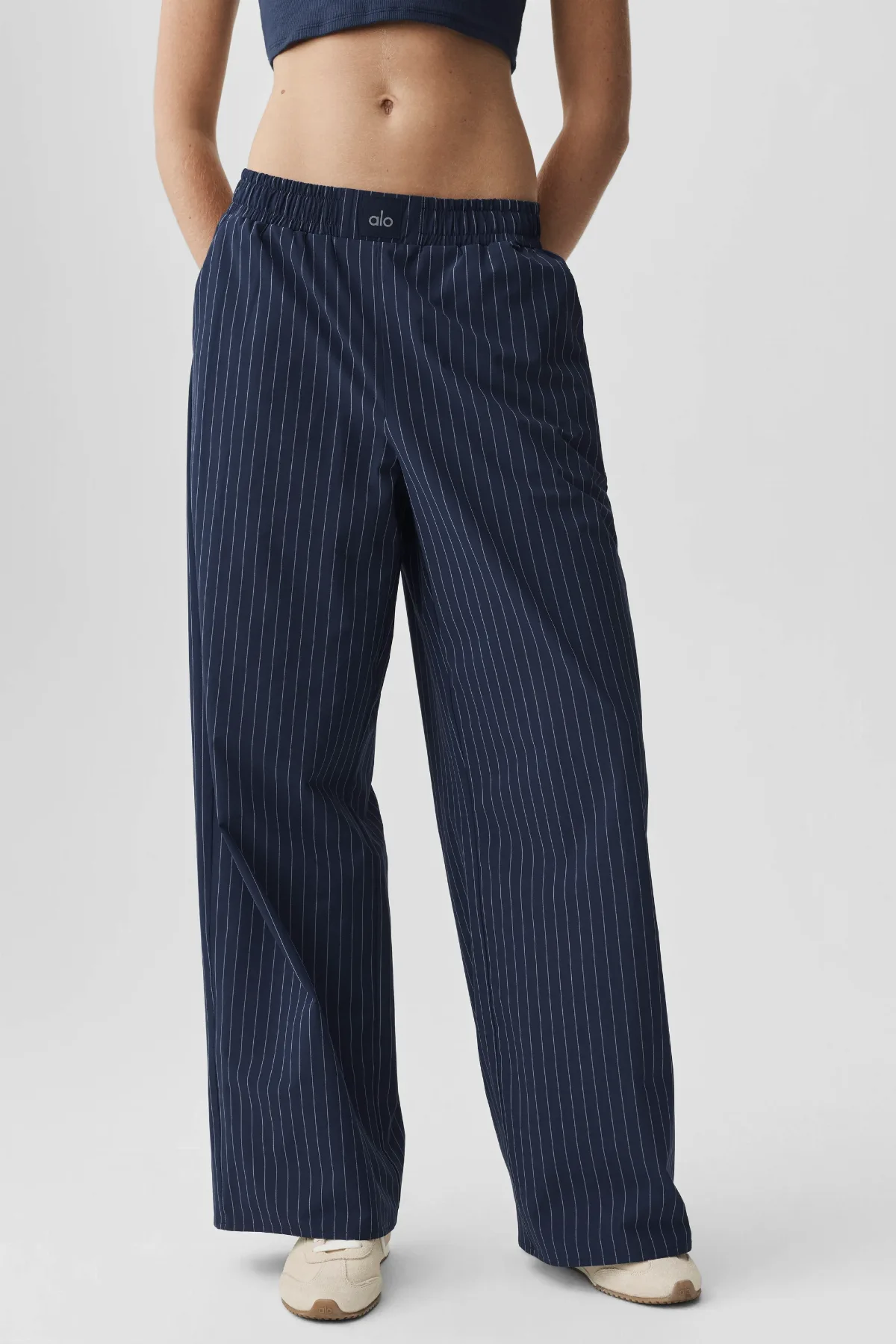 Pinstripe Daylight Boxer Pants (regular) by ALO