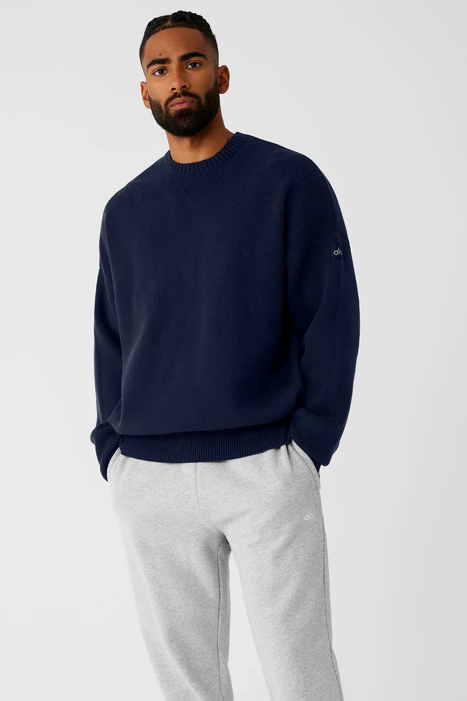 Scholar Crewneck Neck Sweater Top by ALO