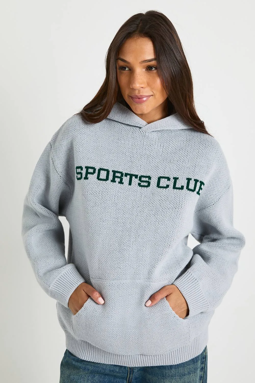 Sports Club Knitted Hoodie