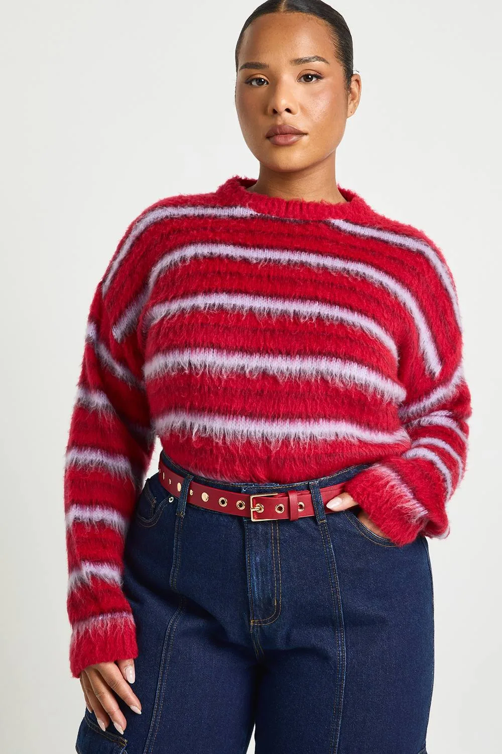 Gold Studded Belt by boohoo