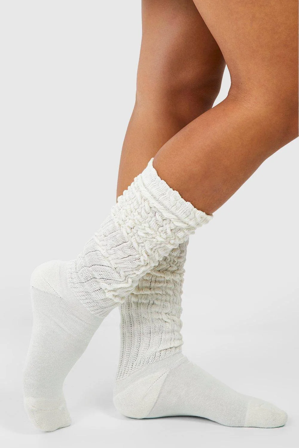 Single Knitted Slouchy Socks by boohoo