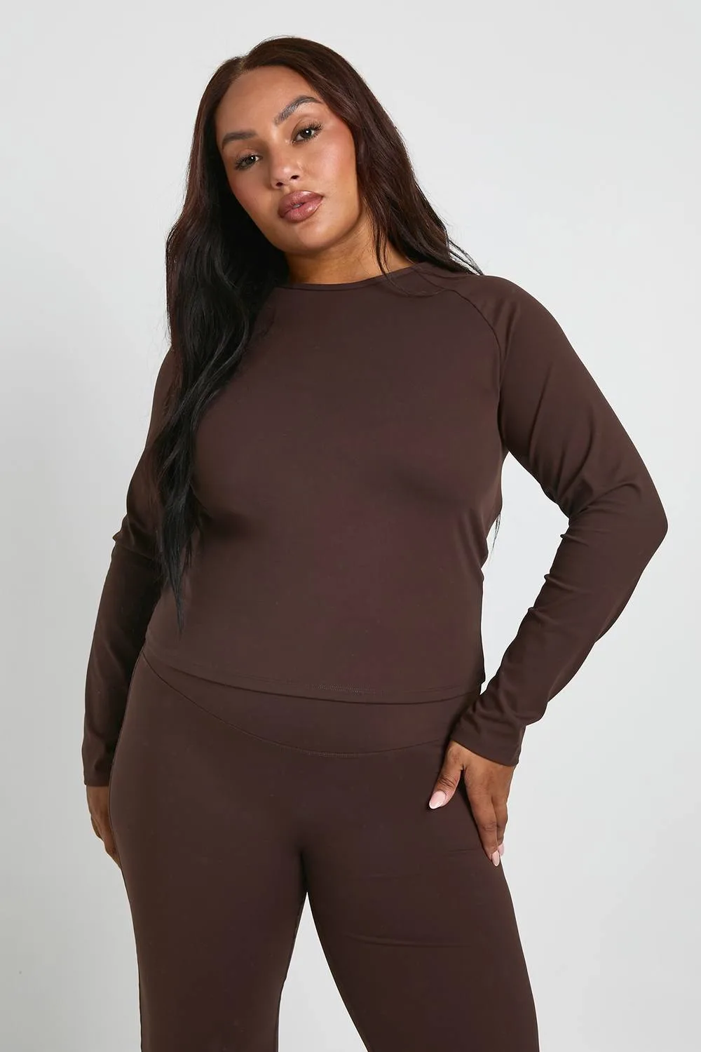 Supersoft Seam Detail Long Sleeve Top by boohoo