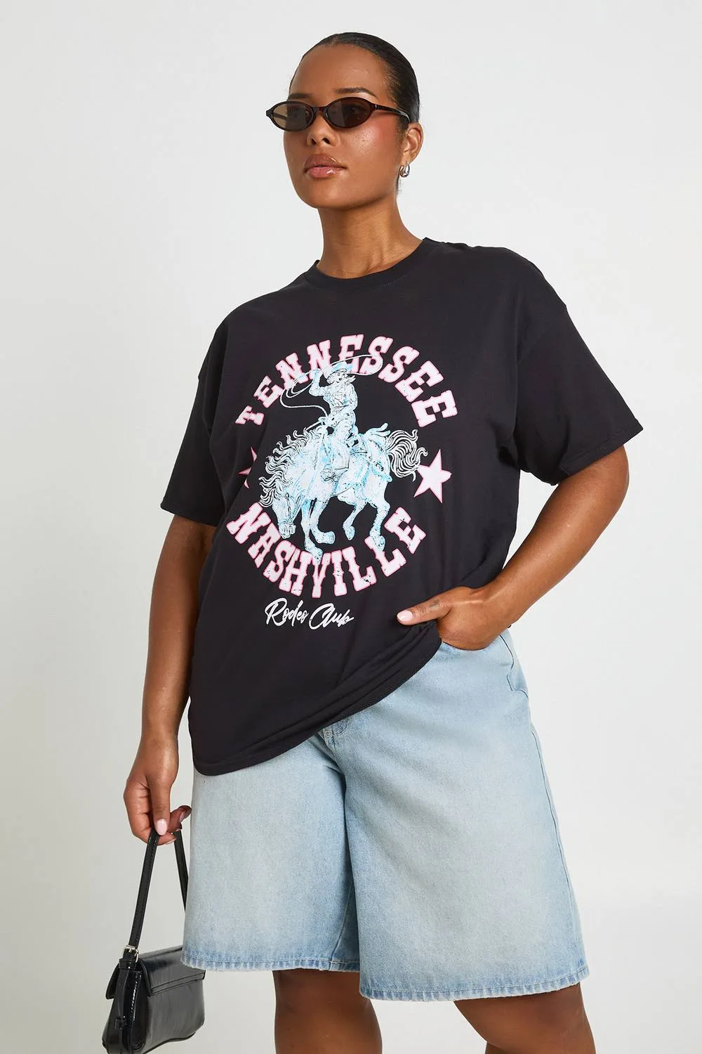Tennessee Nashville Oversized T-Shirt by boohoo