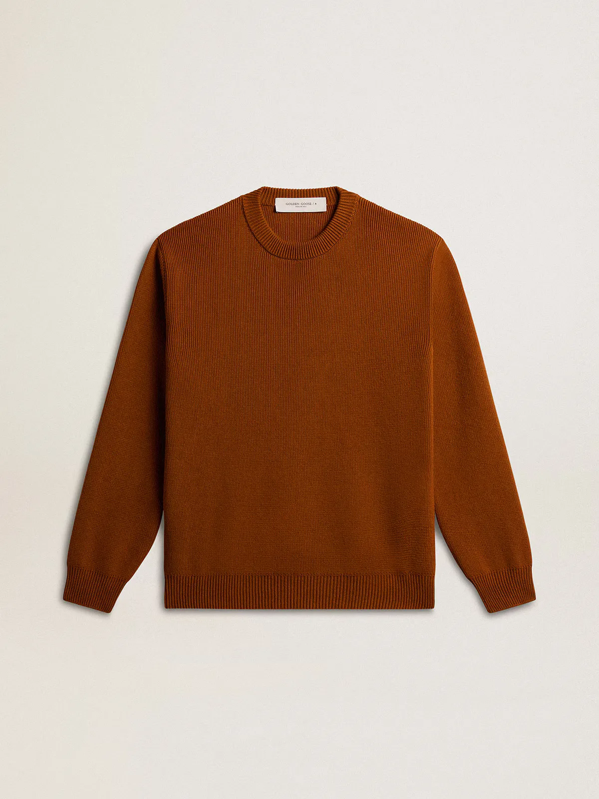 Crew-Neck Sweater with Logo on the Back by Golden Goose
