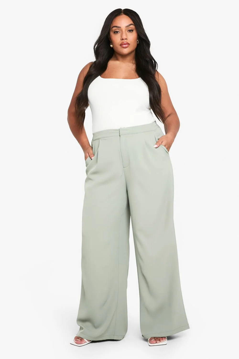 Elasticated Back Tailored Trouser by boohoo