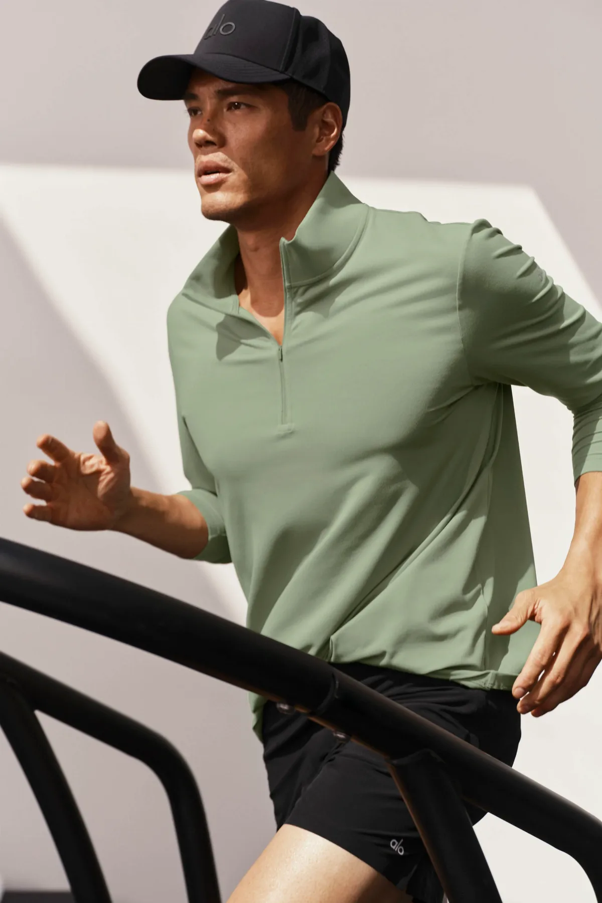 Conquer 1/4 Zip Reform Long Sleeve Top by ALO