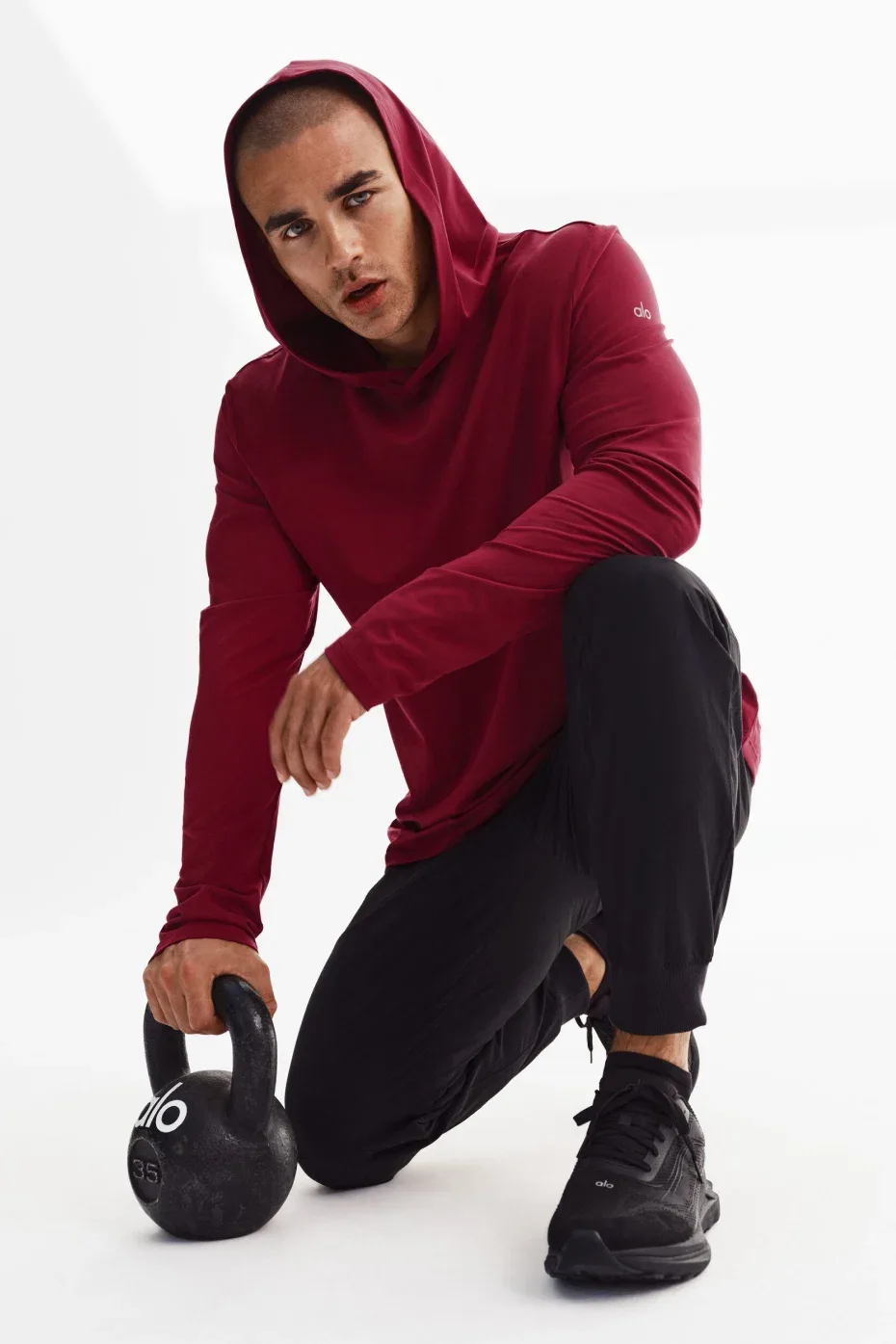 Conquer Reform Long Sleeve with Hood Top by ALO