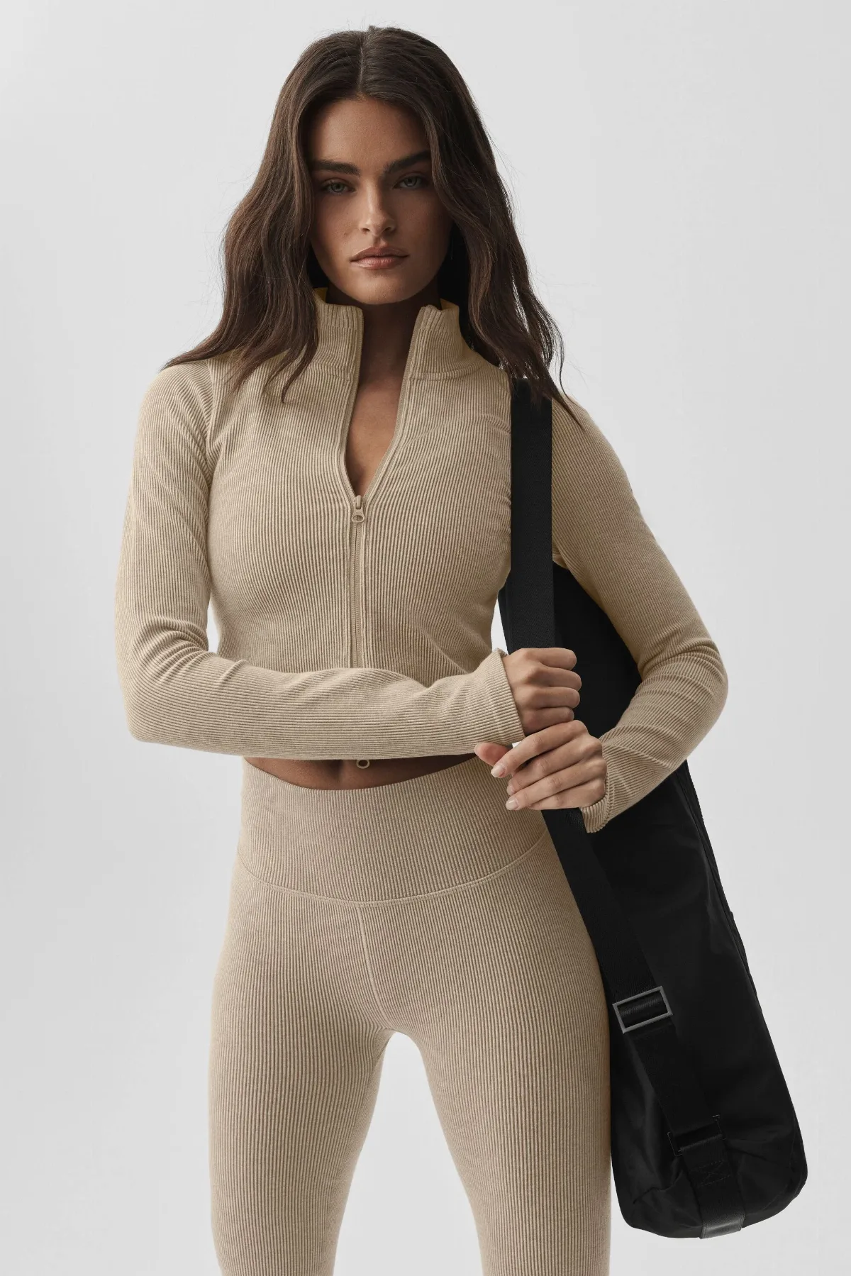 Seamless Two Tone Rib Jacket