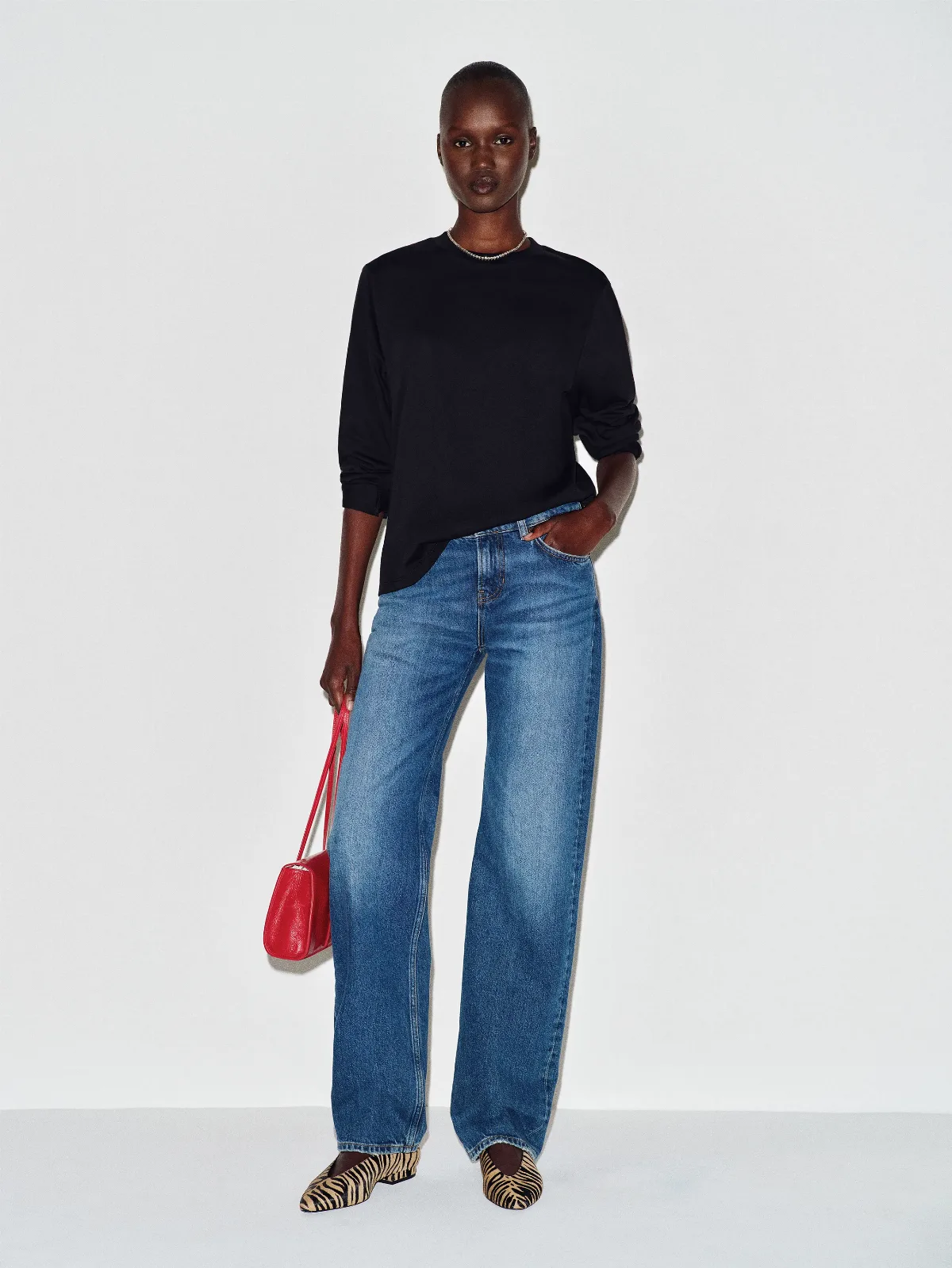 Asher Oversized Long Sleeve T-Shirt by Reformation