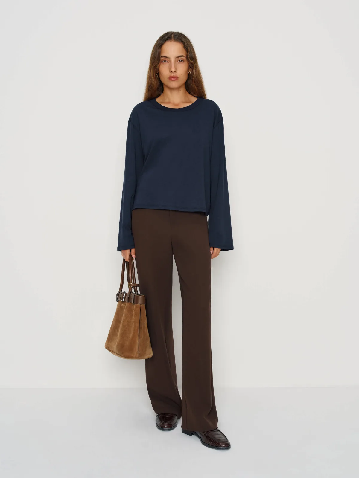 Liam Long Sleeve Oversized T-Shirt by Reformation