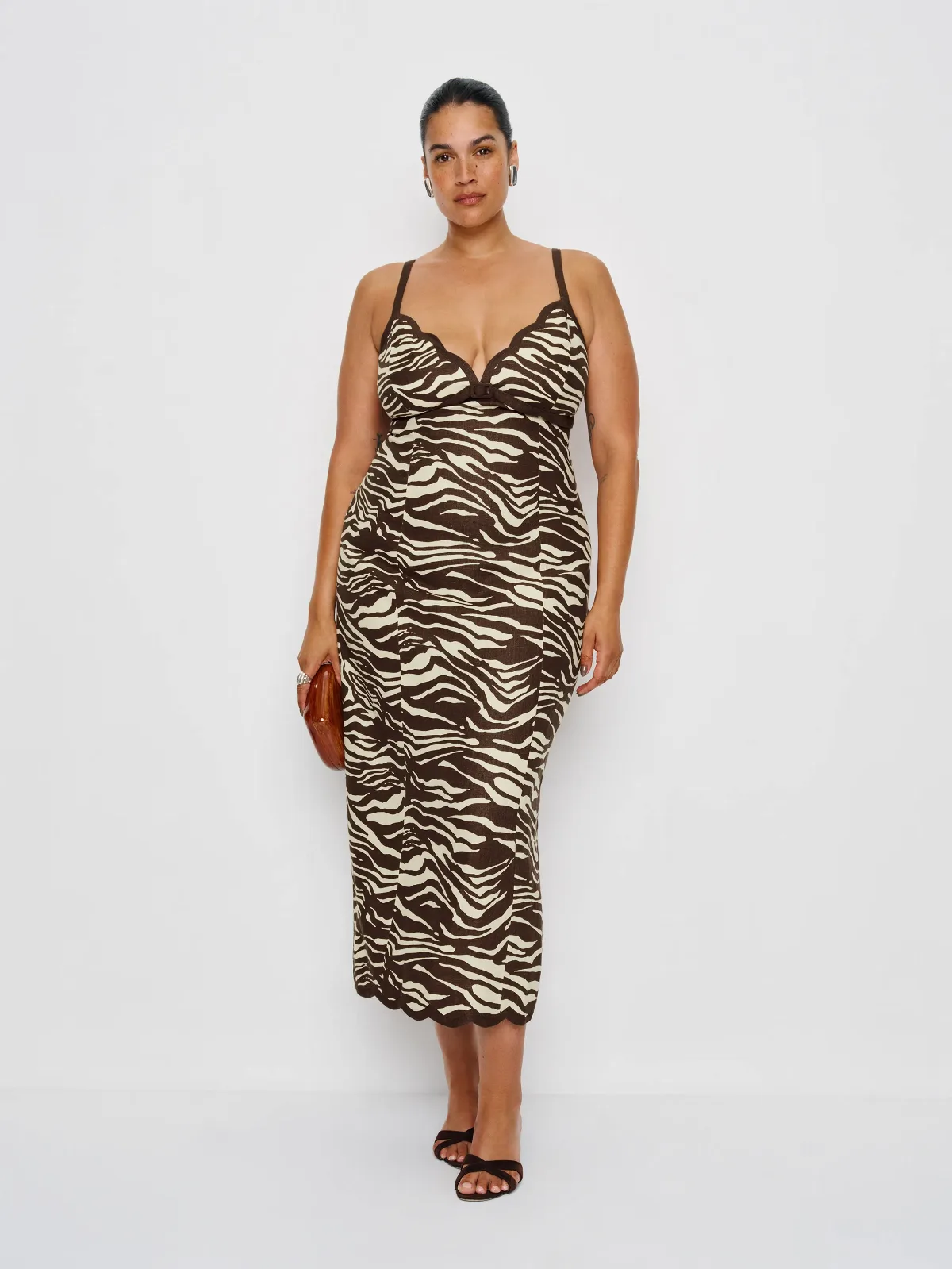 Sara Linen Dress Es by Reformation