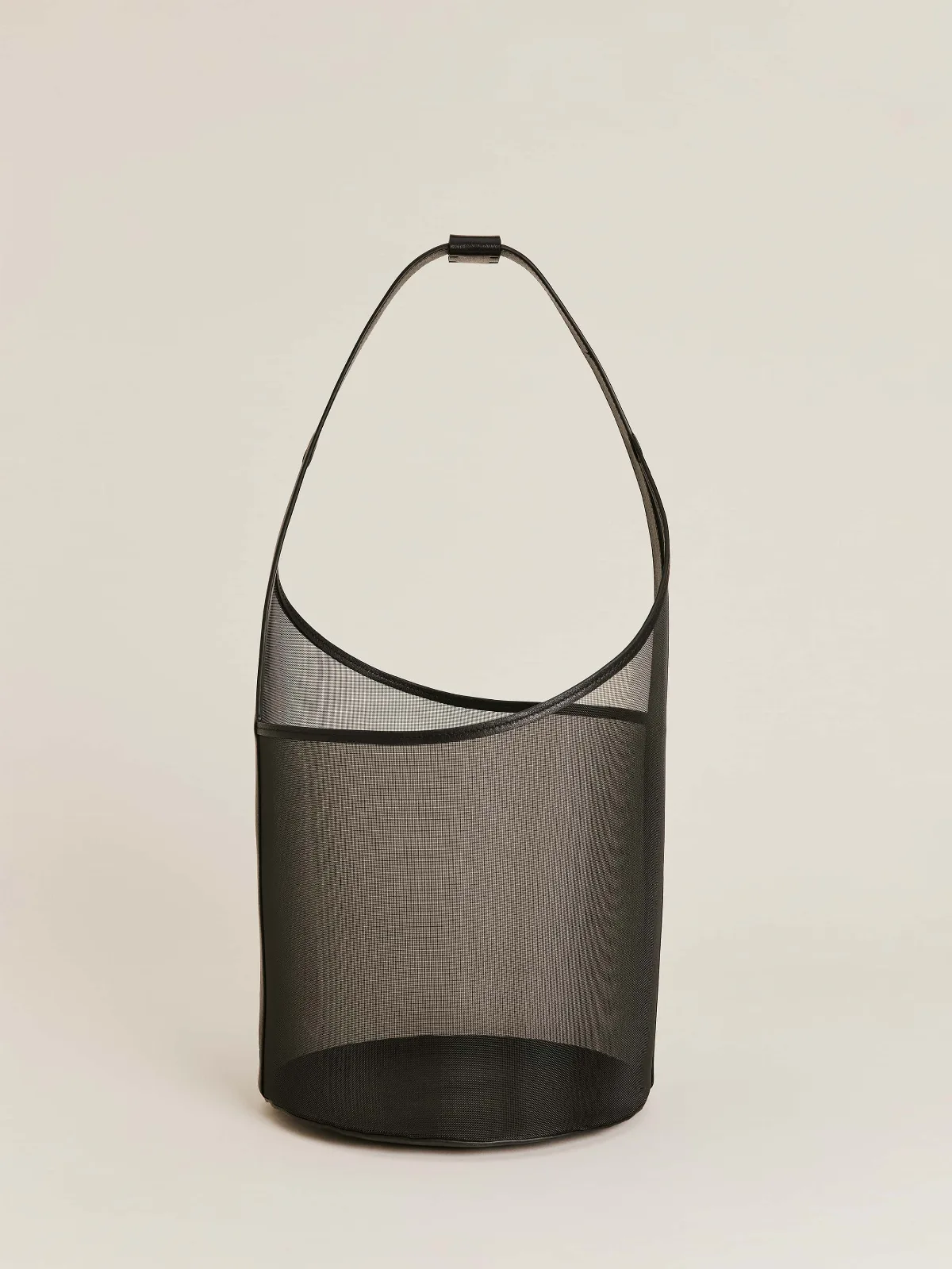 Medium Mesh Silvana Bucket Bag Black Mesh by Reformation