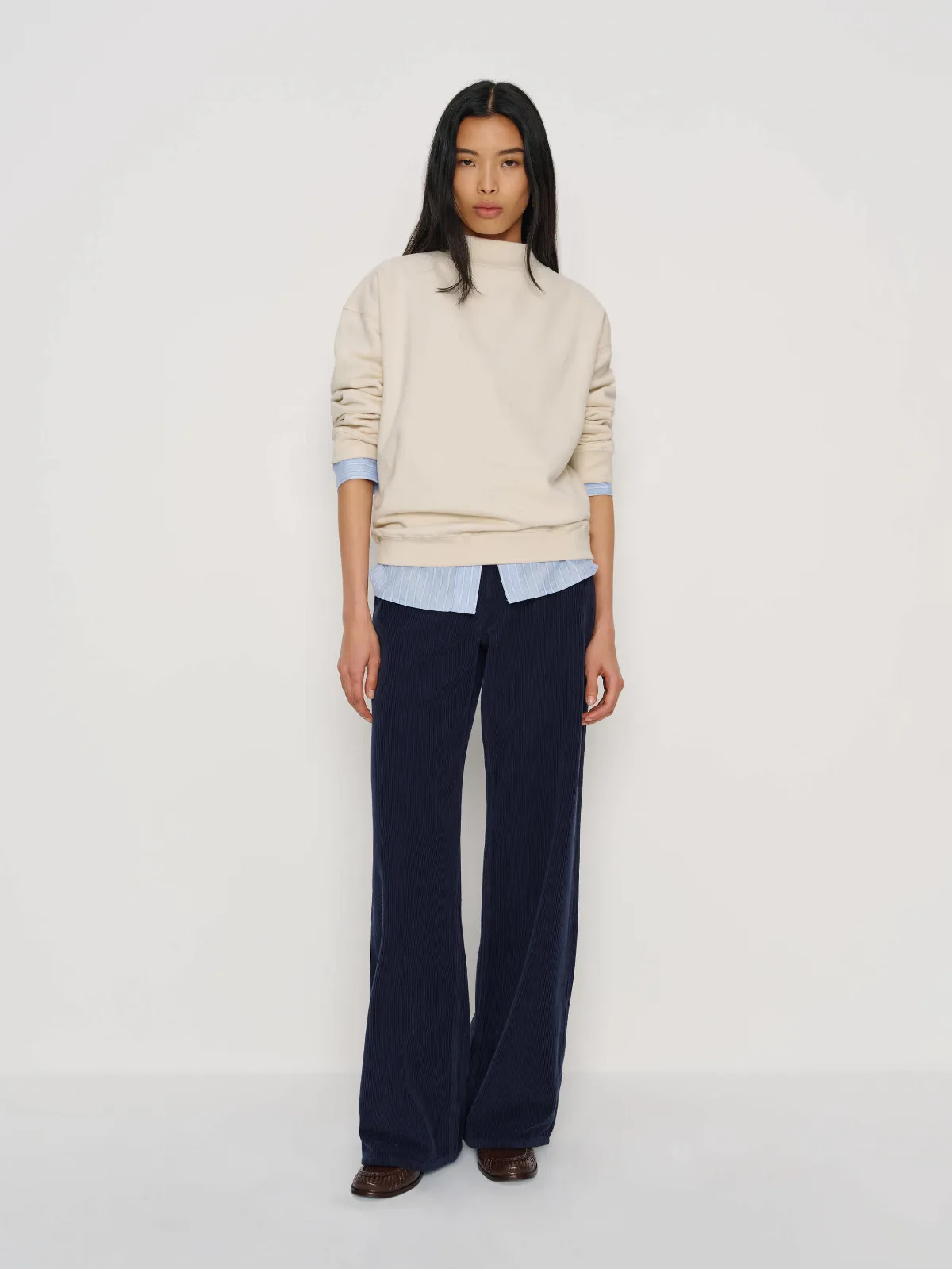 Jade Mock Neck Sweatshirt by Reformation