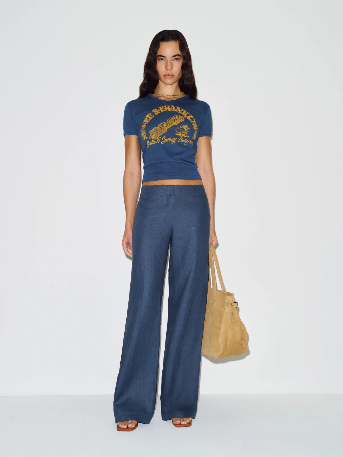 Gisele Low Rise Linen Pant by Reformation