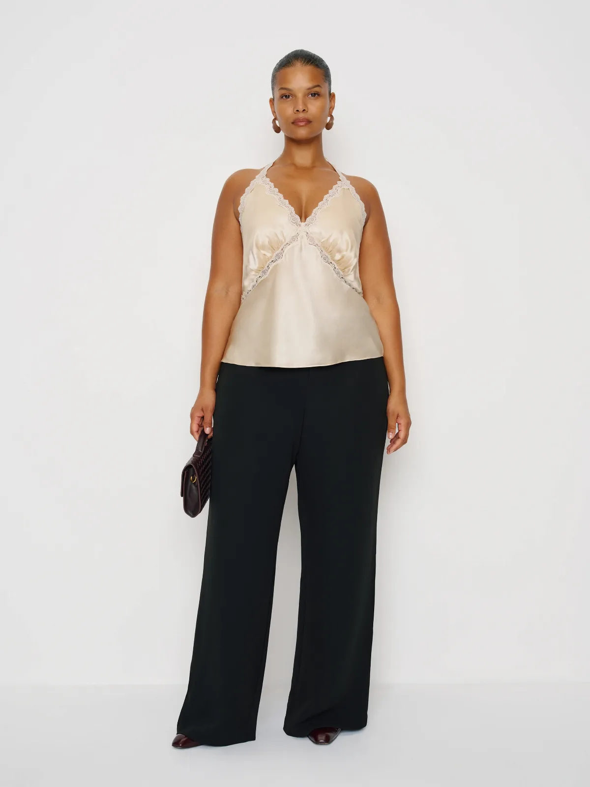 Monica Silk Top Es by Reformation