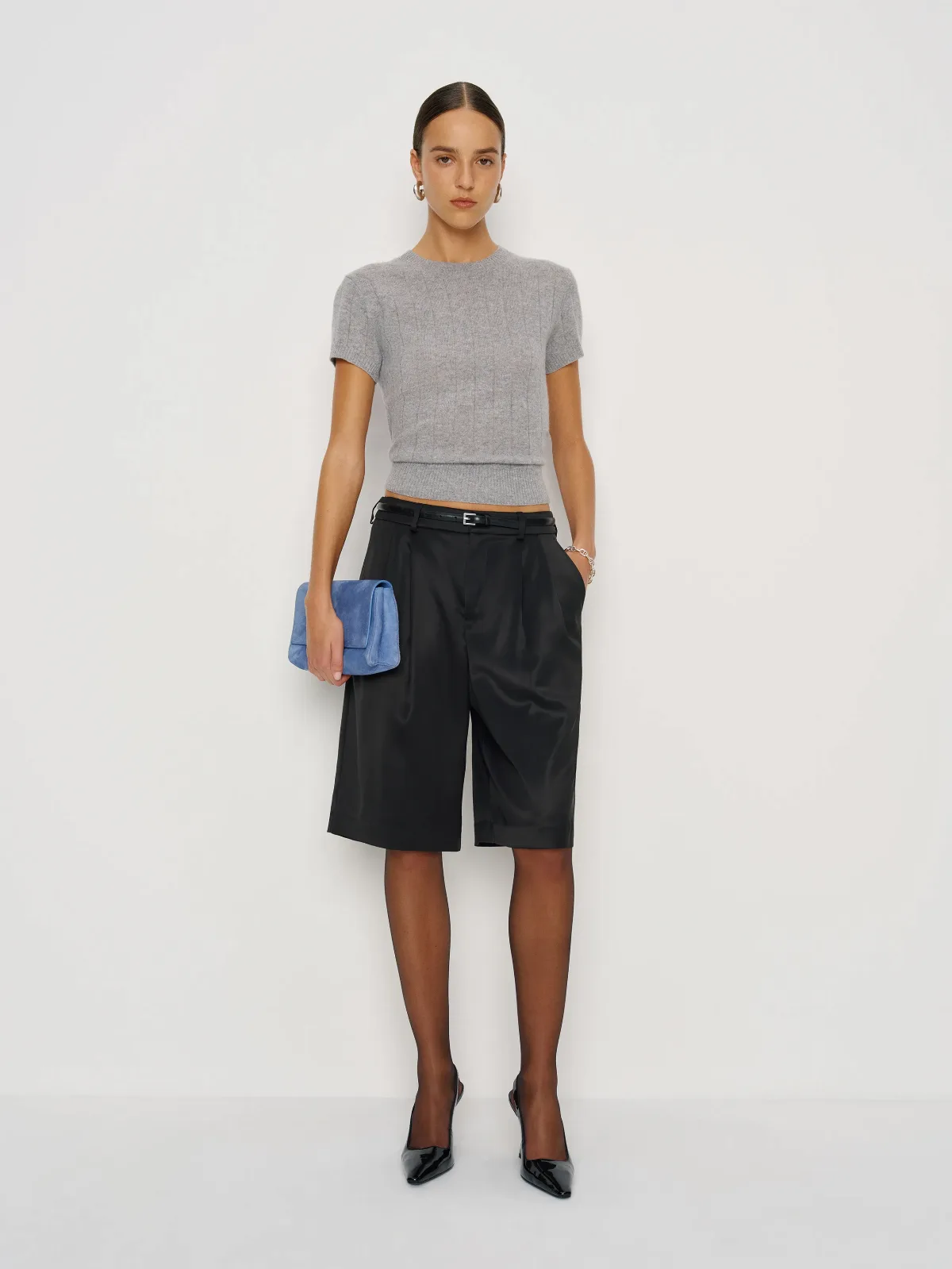 Drew Satin Short by Reformation