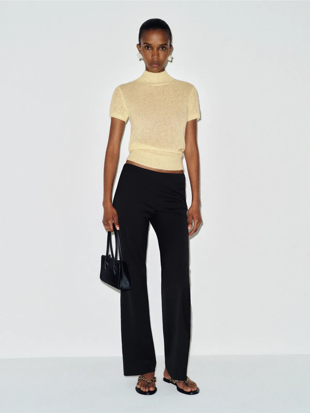 Laurel Sheer Alpaca Mock Neck by Reformation