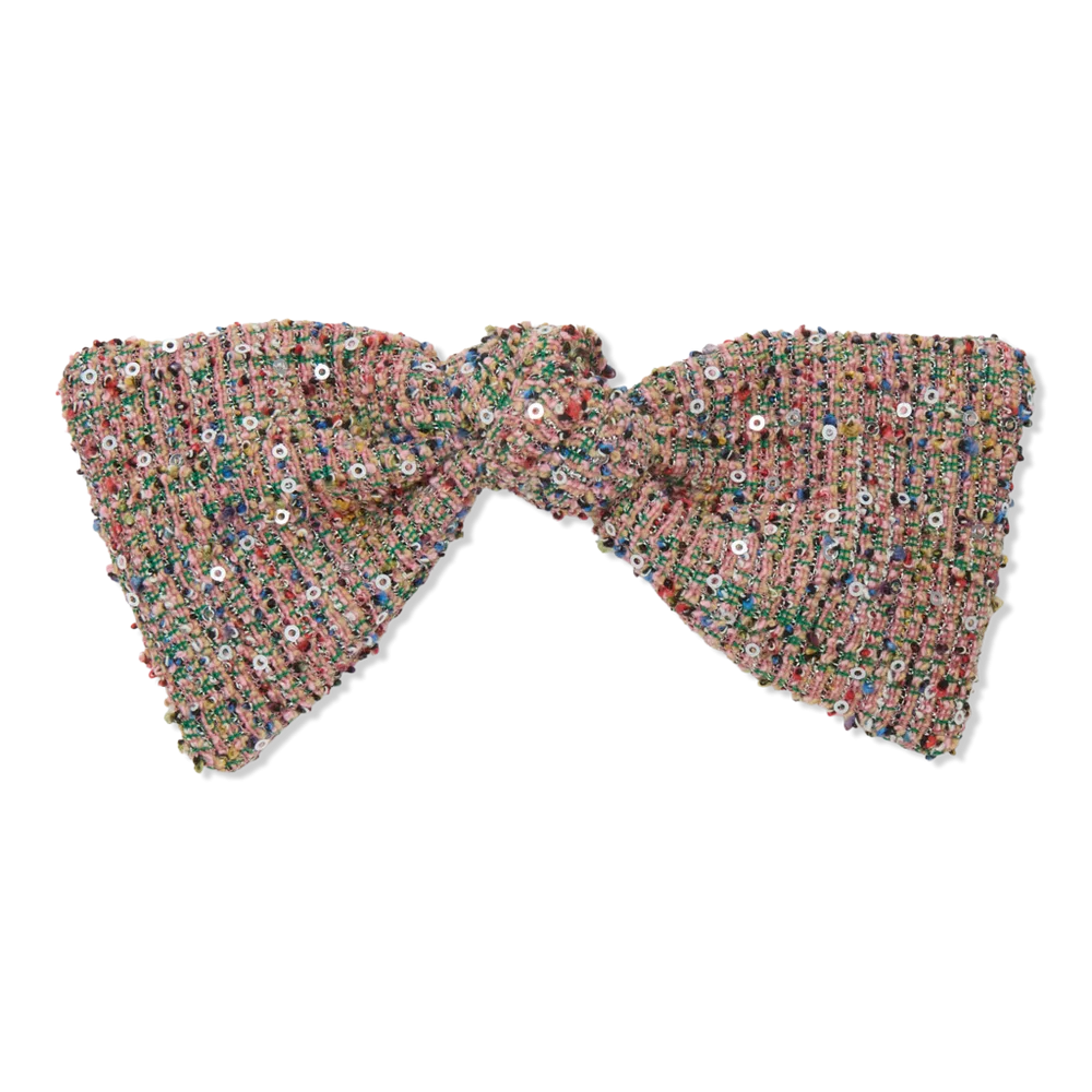 Paloma Tweed Bow Barrette by Lele Sadoughi