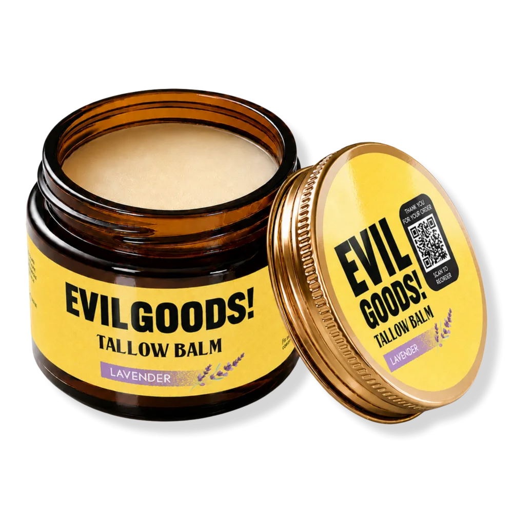 Grass-Fed Beef Tallow Balm with Manuka Honey - Lavender by Evil Goods
