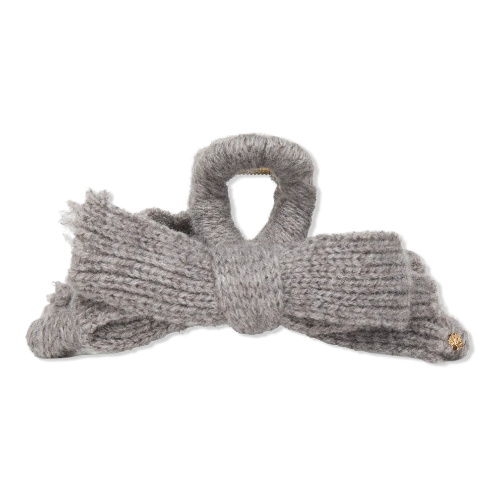 Cable Knit Bow Claw Clip by Lele Sadoughi