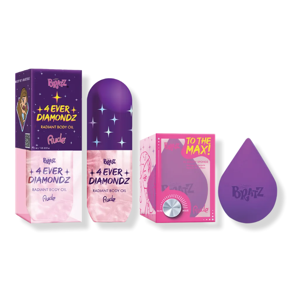Bratz 4 Ever Diamondz Radiant Body Oil - Pink Set by Rude