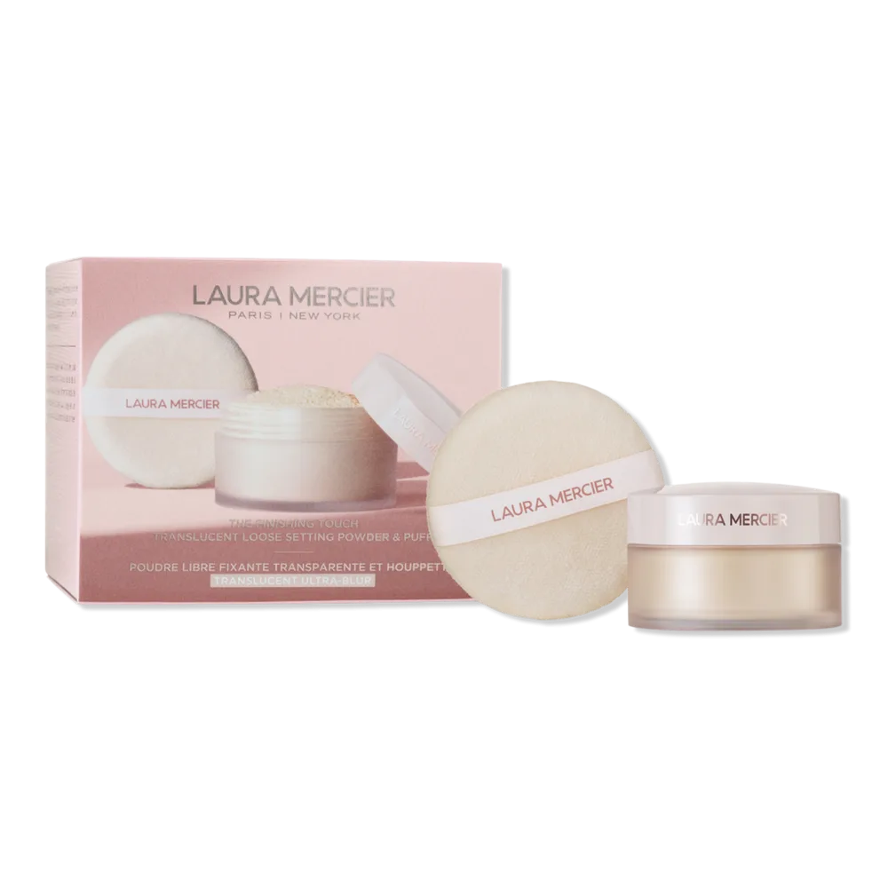 The Finishing Touch Translucent Loose Setting Powder Ultra-Blur & Velour Puff Gift Set by Laura Mercier