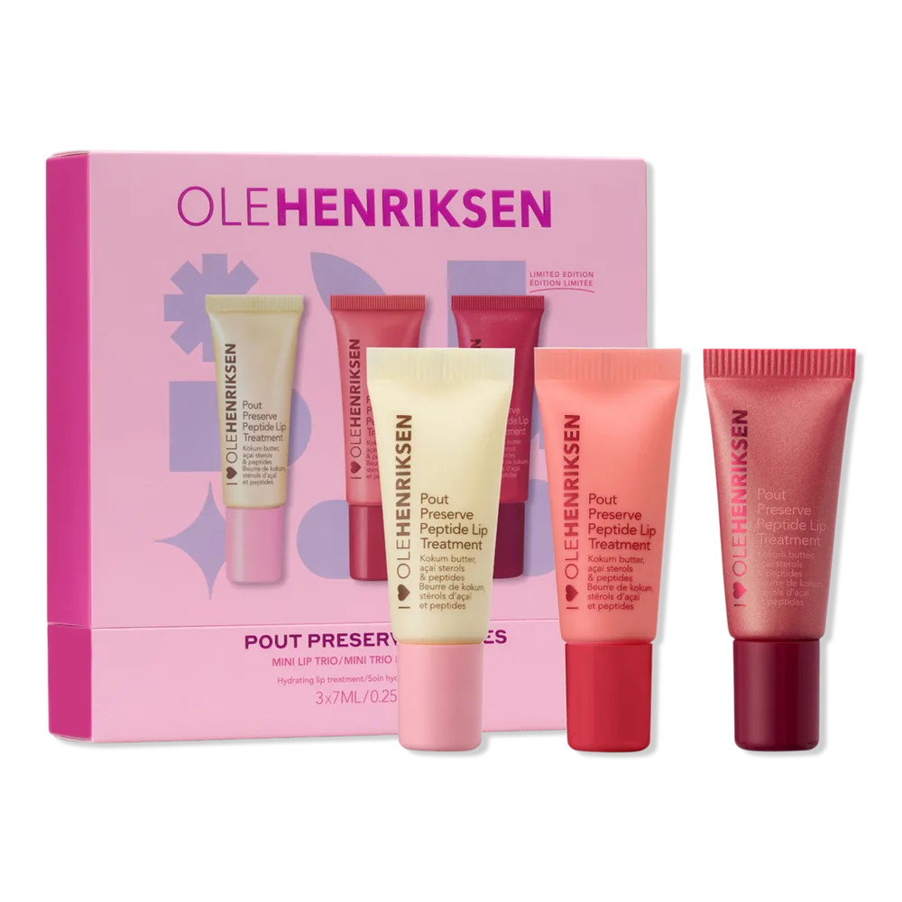 Pout Preserve Mini Hydrating Peptide Lip Trio Set by OLEHENRIKSEN