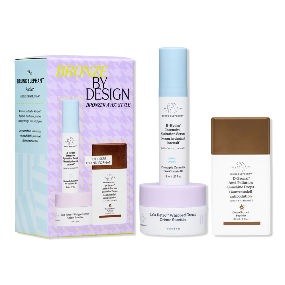 Bronze by Design: Hydrate, Nourish, and Glow Gift Set by Drunk Elephant