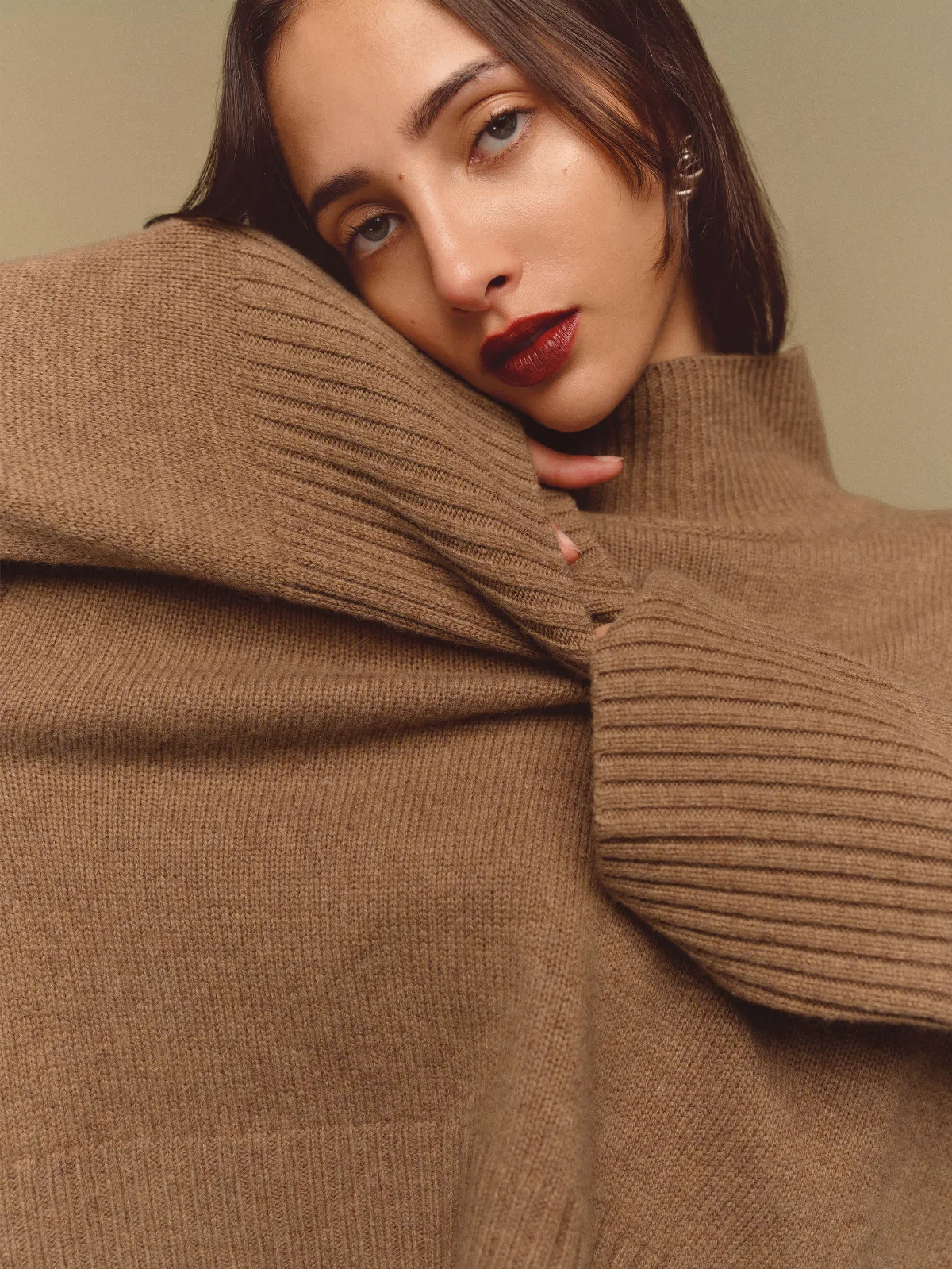 March Regenerative Wool Cropped Turtleneck by Reformation